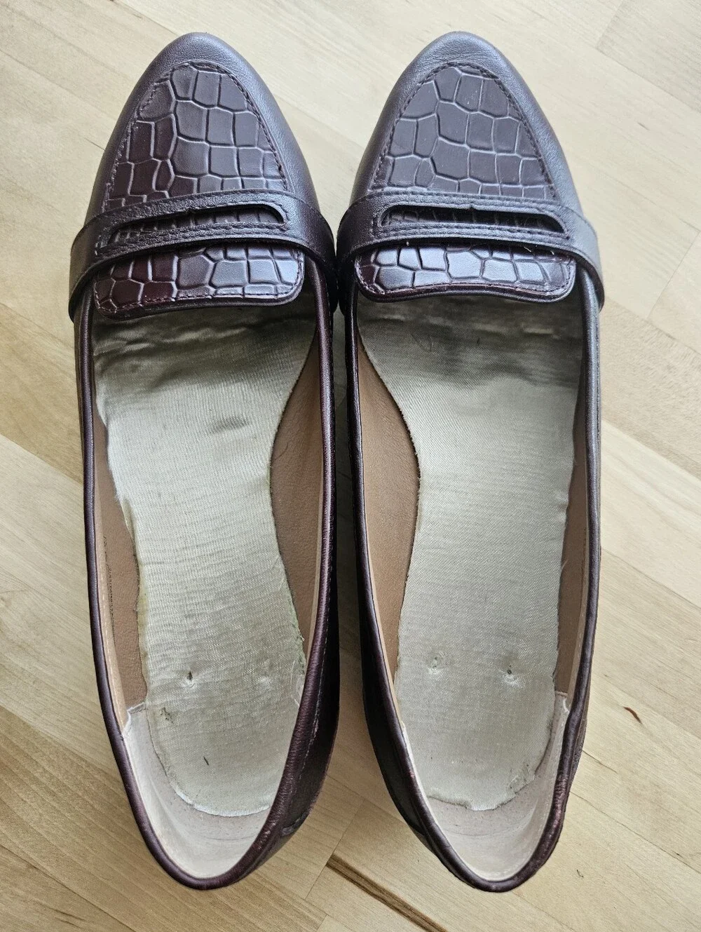 Vionic Savannah Penny Loafers Womens Size‎ 6.5 Brown Leather Flats Classic Shoes